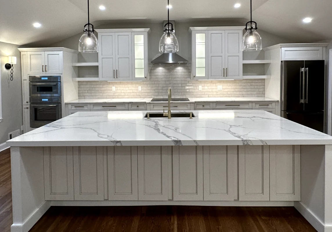 Modern kitchen remodeling in Short Hills, NJ, by Uno Group.